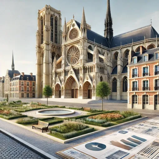 cathedrale d'amiens et graphiques